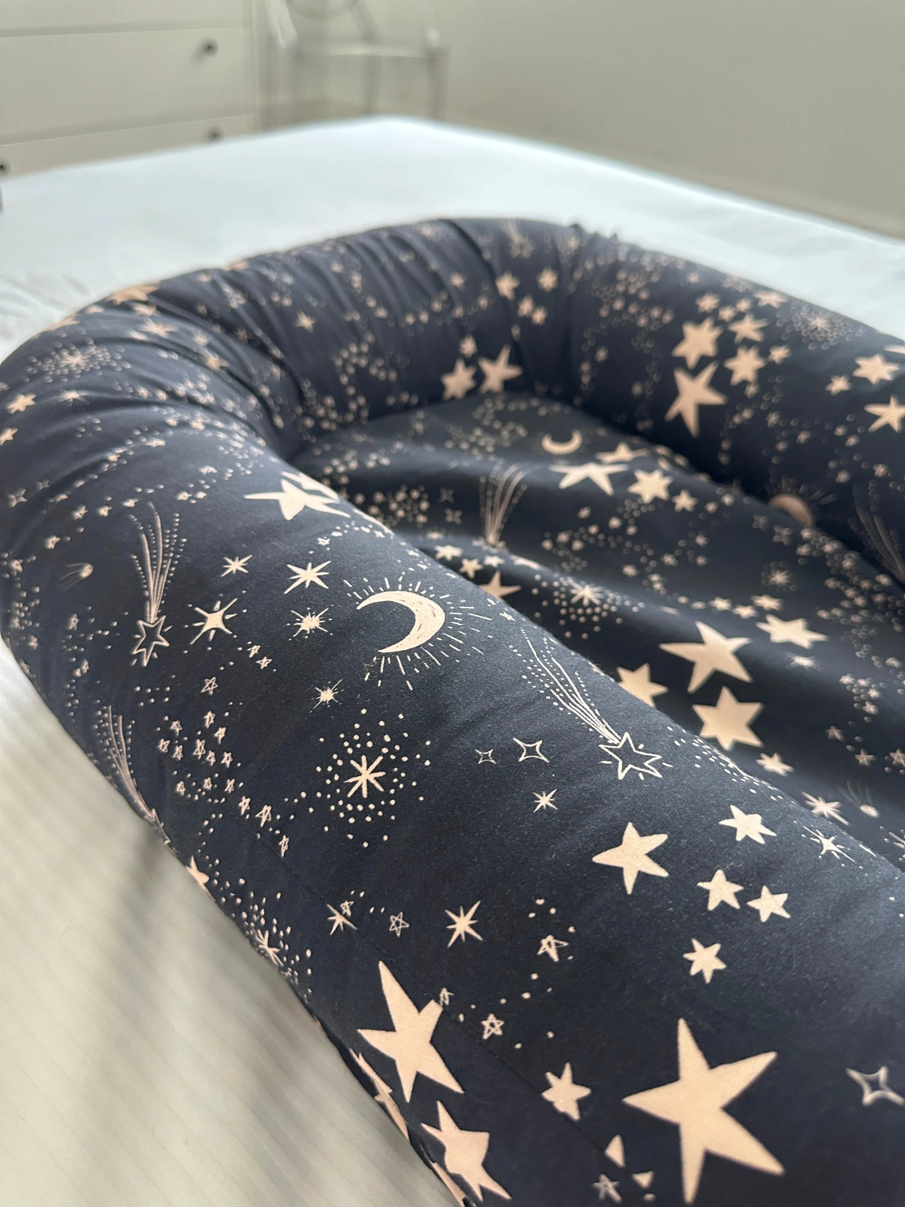 Lilly & CO x Friday Flamingo Star Print Baby Nest - Limited Edition