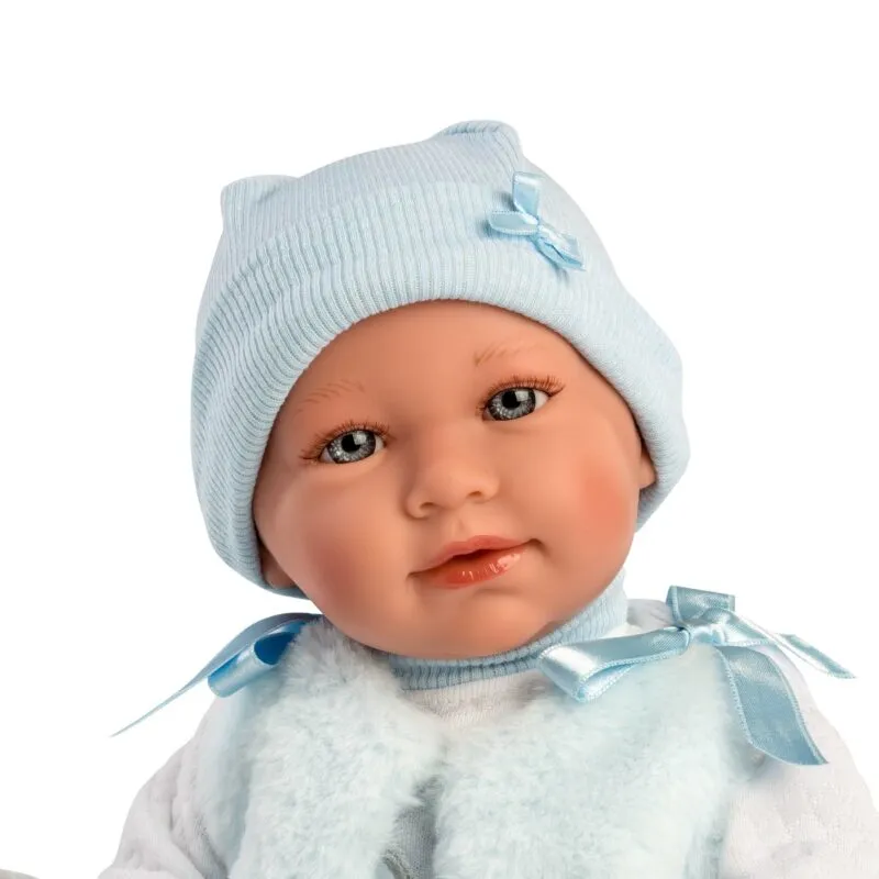 Llorens - Baby Boy Doll & Baby Carrier: Mimo 40cm (Mechanism Optional)
