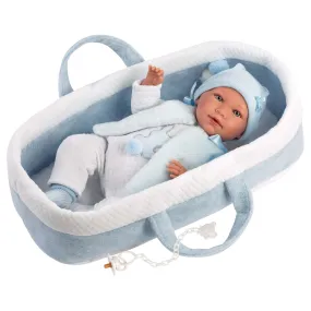Llorens - Baby Boy Doll & Baby Carrier: Mimo 40cm (Mechanism Optional)