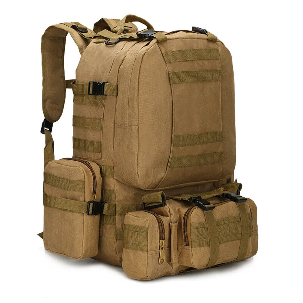 Military Style Outdoor Durable 55L Waterproof Backpack