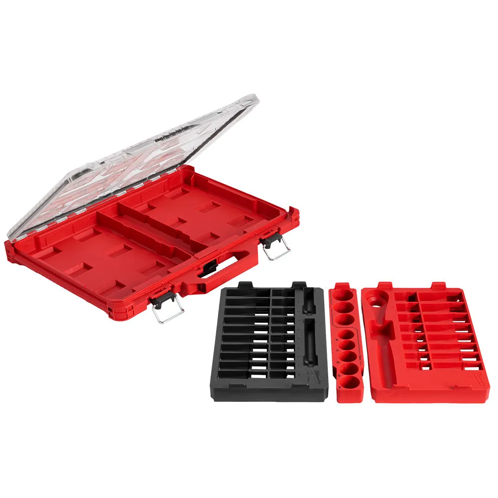 Milwaukee 48-22-9487 47 PC 1/2" Drive Ratchet/Socket Set w/ PACKOUT Organizer