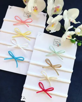 Mini Faux Suede Bow