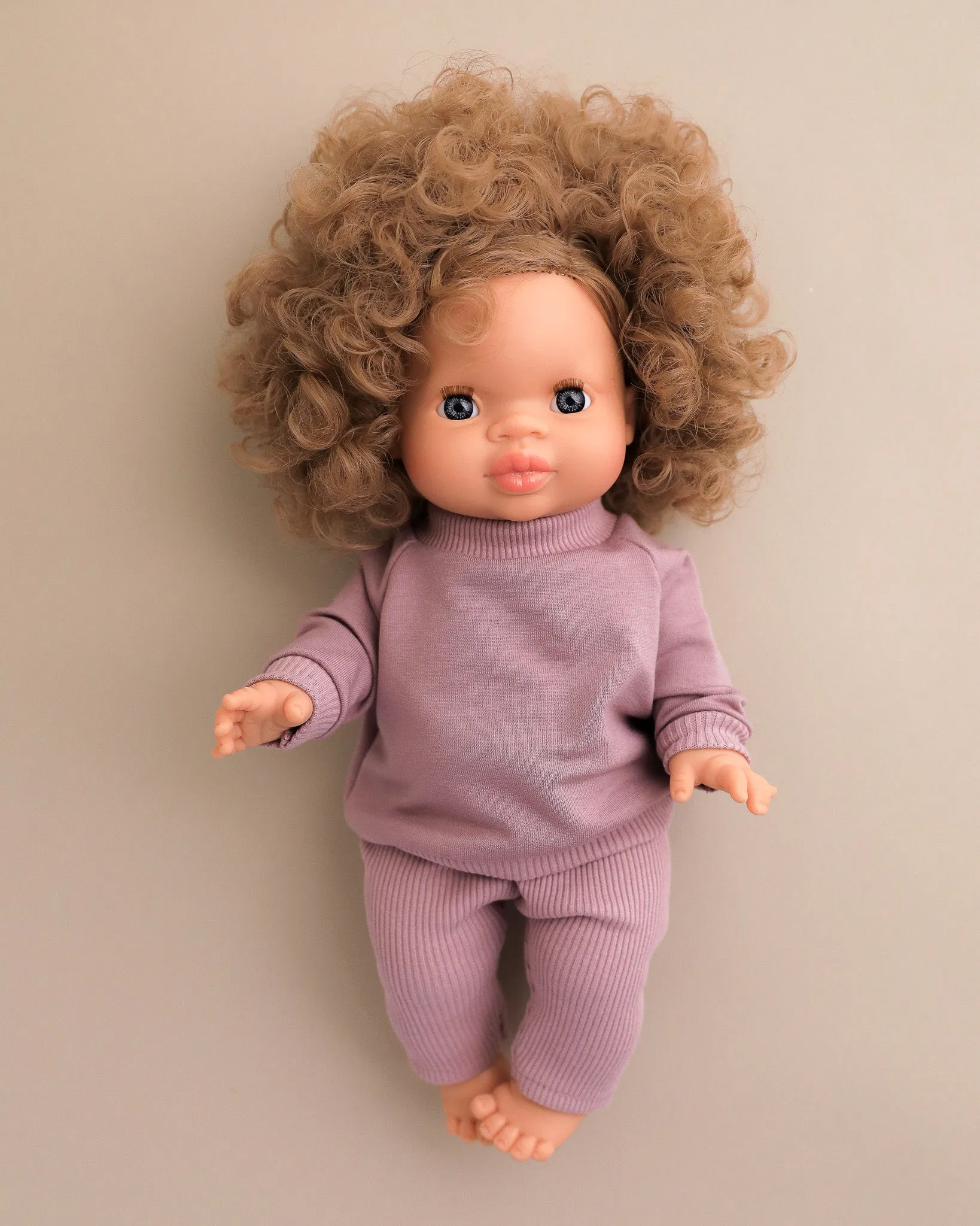Minikane Doll Clothes | Doll Sweatshirt Set - Lavender