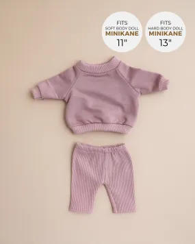Minikane Doll Clothes | Doll Sweatshirt Set - Lavender