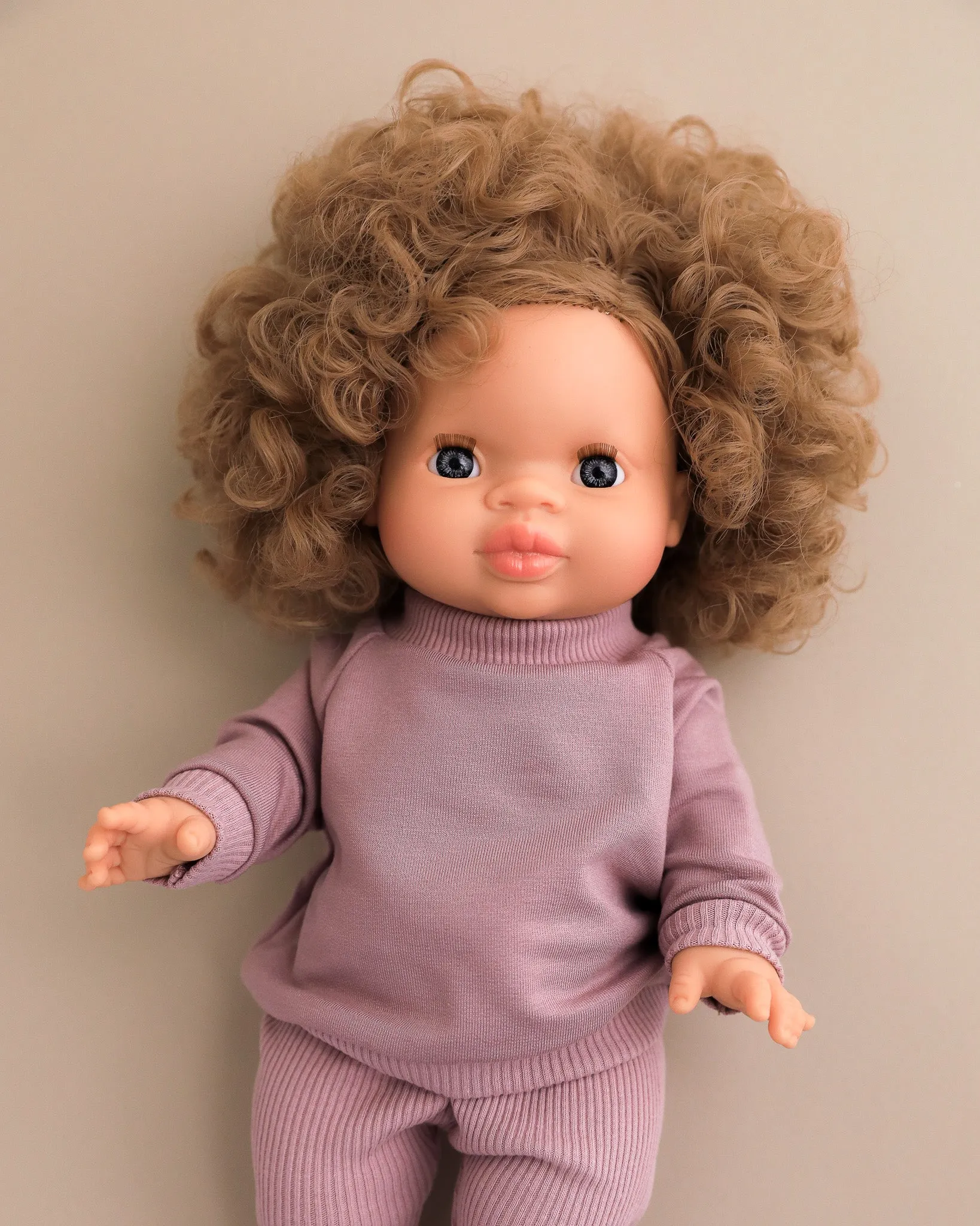 Minikane Doll Clothes | Doll Sweatshirt Set - Lavender
