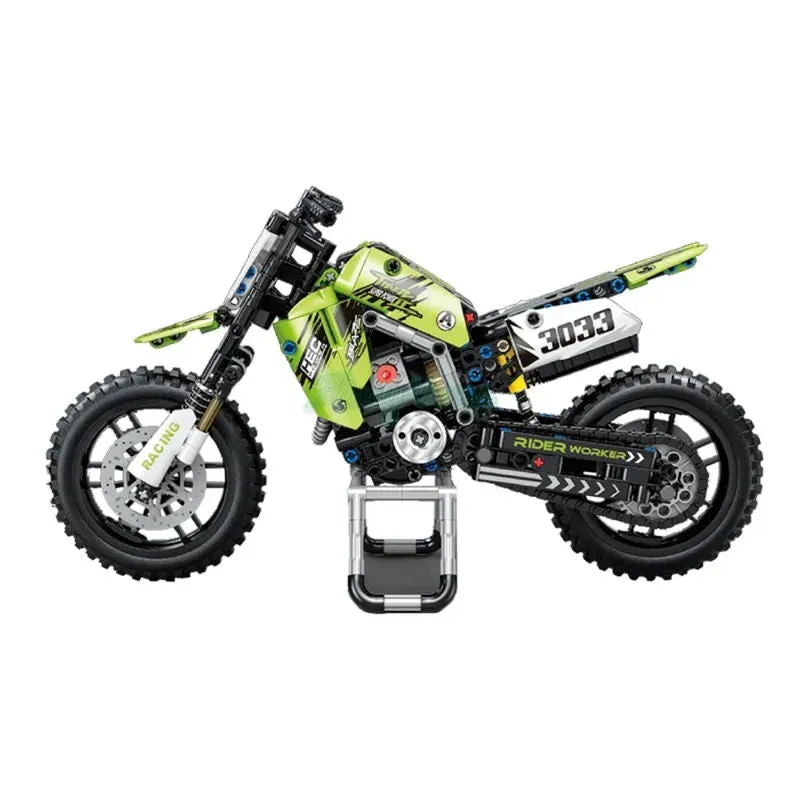 MOC Off-Road Kawasaki KX450 Motocross Bricks Toy T3033