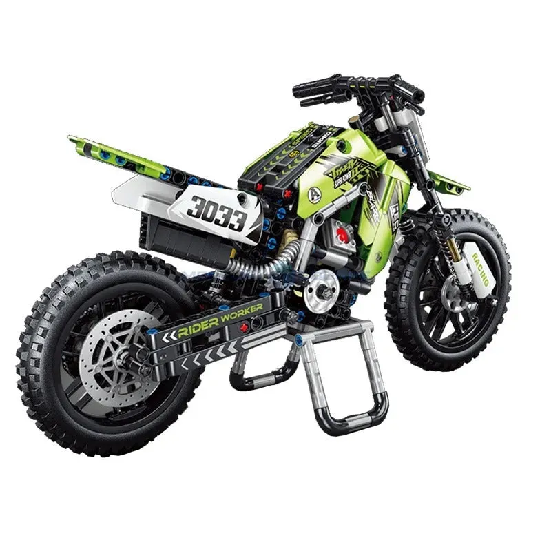MOC Off-Road Kawasaki KX450 Motocross Bricks Toy T3033