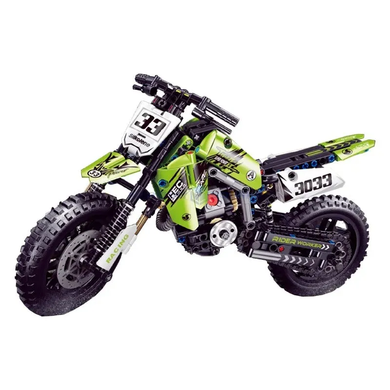 MOC Off-Road Kawasaki KX450 Motocross Bricks Toy T3033