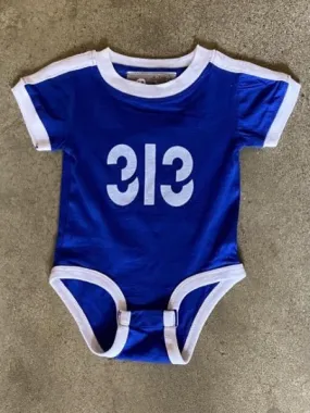 Modern 313 Sport Onesie / White   Royal Blue / Baby