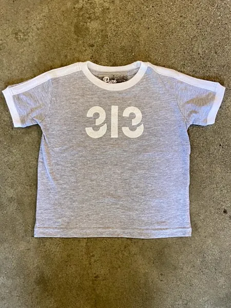 Modern 313 Sport Tee / White   Gray / Toddler