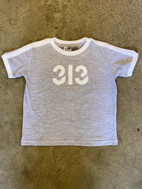 Modern 313 Sport Tee / White   Gray / Toddler