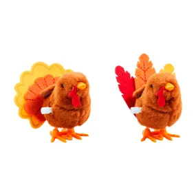 Mudpie Fuzzy Wind-Up Turkey Toy
