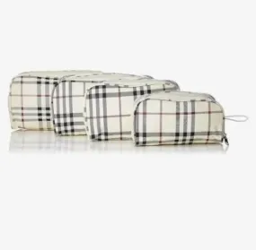 Multipurpose Transparent Travel Pouches Makeup, Toiletry, and Shaving Kit Organizer Bags for Women (Set of 4,
