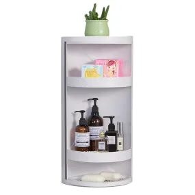 Nailless Multi-function Rotating Punch-Free Firm Shower Corner Shelf