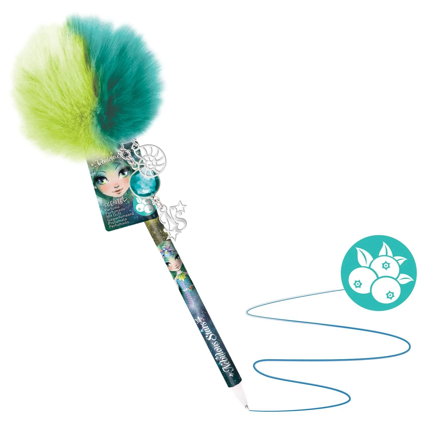 Nebulous Stars Pom Pom Pen - Marinia