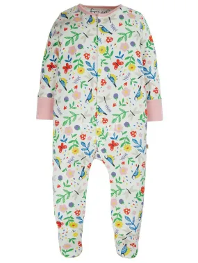 Organic Floral Bird Print Babygrow by Frugi
