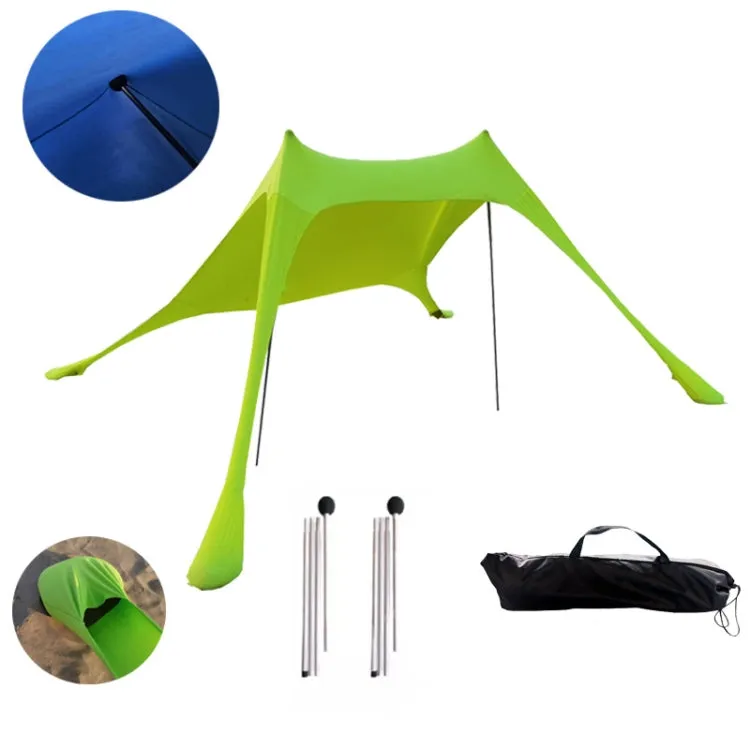 Outdoor Beach Lycra Canopy Camping Tent Sunshade Fishing Tent, Size: 300x300x200cm(Sky Blue)