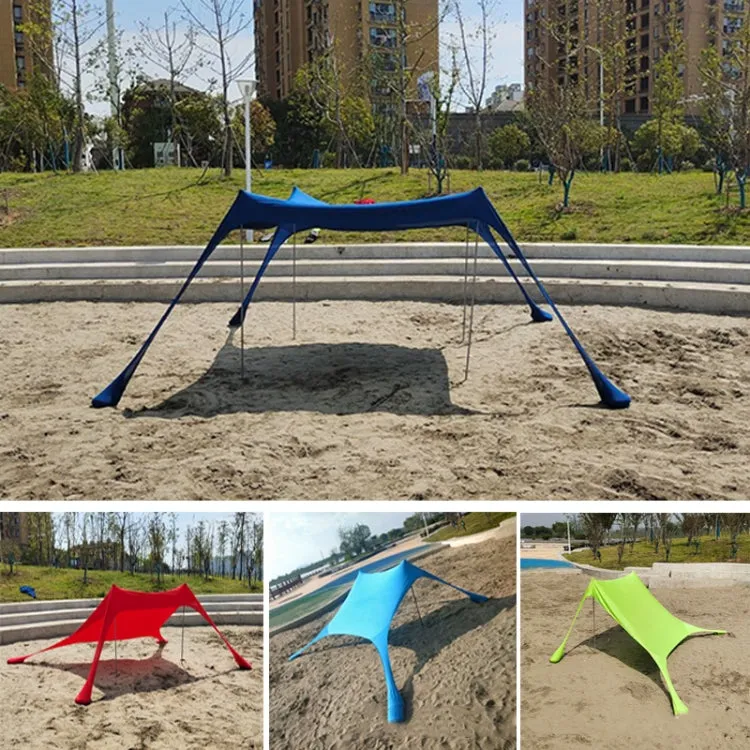 Outdoor Beach Lycra Canopy Camping Tent Sunshade Fishing Tent, Size: 300x300x200cm(Sky Blue)