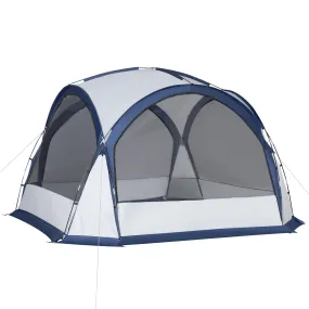 Outsunny Dome Tent for 6-8 Person Camping Tent w/ Zipped Mesh Doors Lamp Hook
