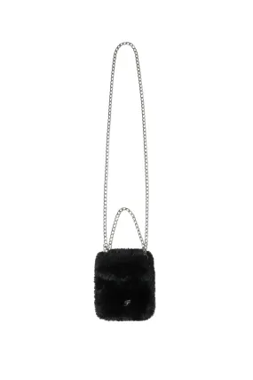 [PAIN OR PLEASURE] FW 24 SOPHIA FUR MINI BAG black