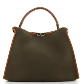 Peekaboo X-Lite Bag Canvas with Leather Large
