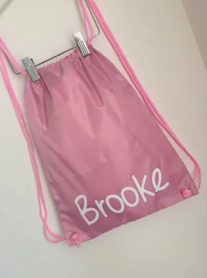 Personalised Name Drawstring Bag