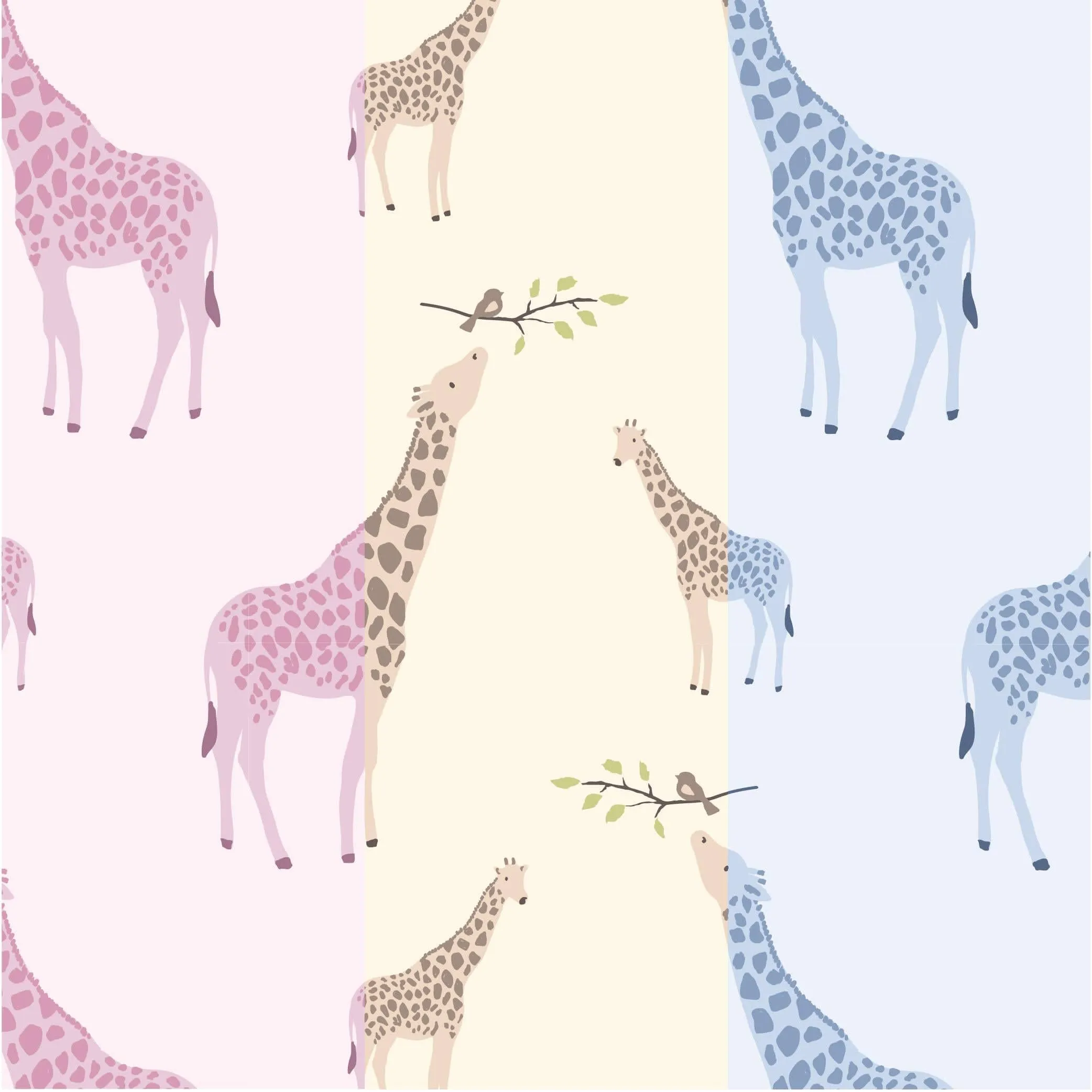 Pink Jolie Giraffe Organic Cotton Magnetic Reversible Bib
