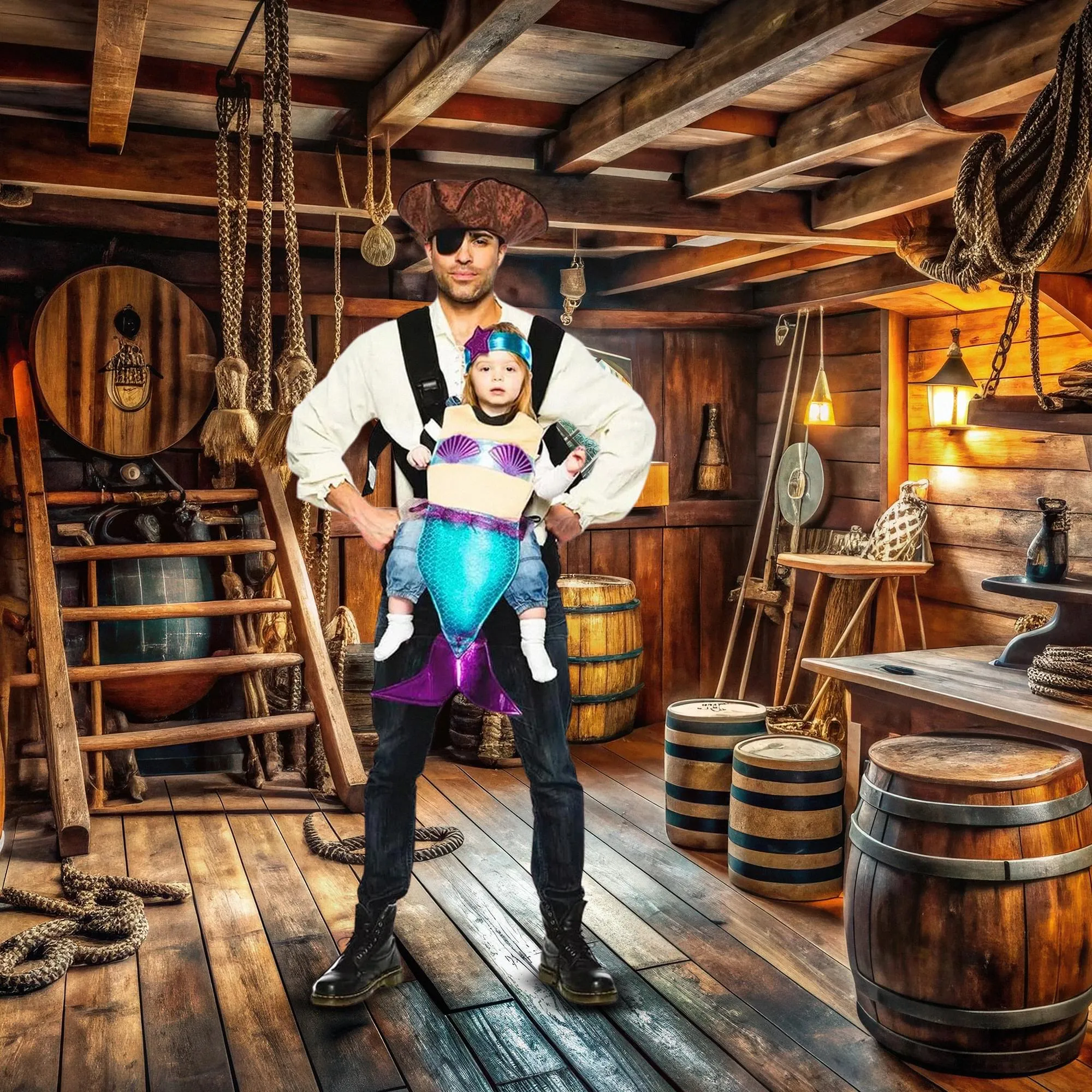 Pirate & Mermaid Baby Carrier Costume