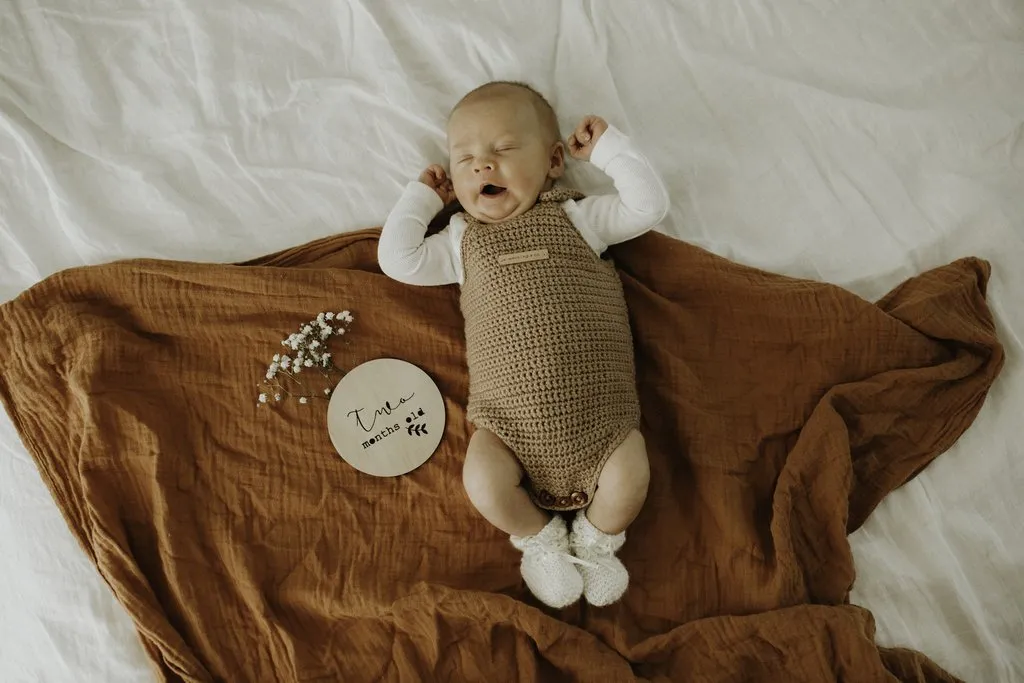 Pop Ya Tot - Muslin Swaddle - Rusted Mustard