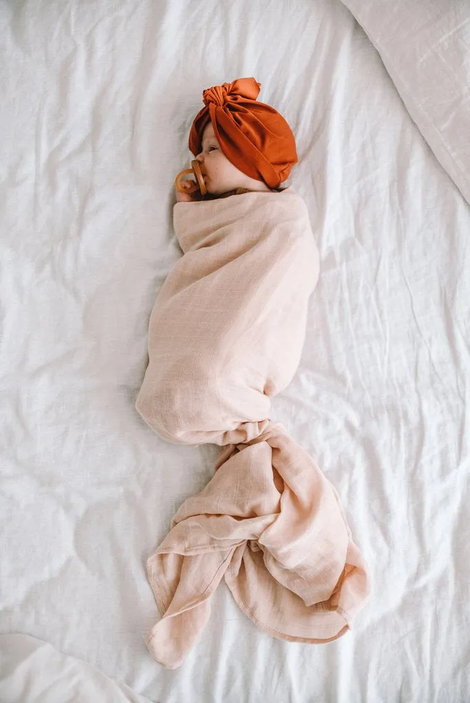 Pop Ya Tot - Muslin Swaddle - Tissue Pink