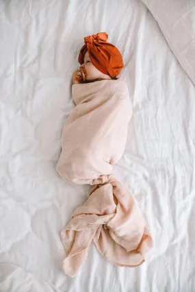 Pop Ya Tot - Muslin Swaddle - Tissue Pink