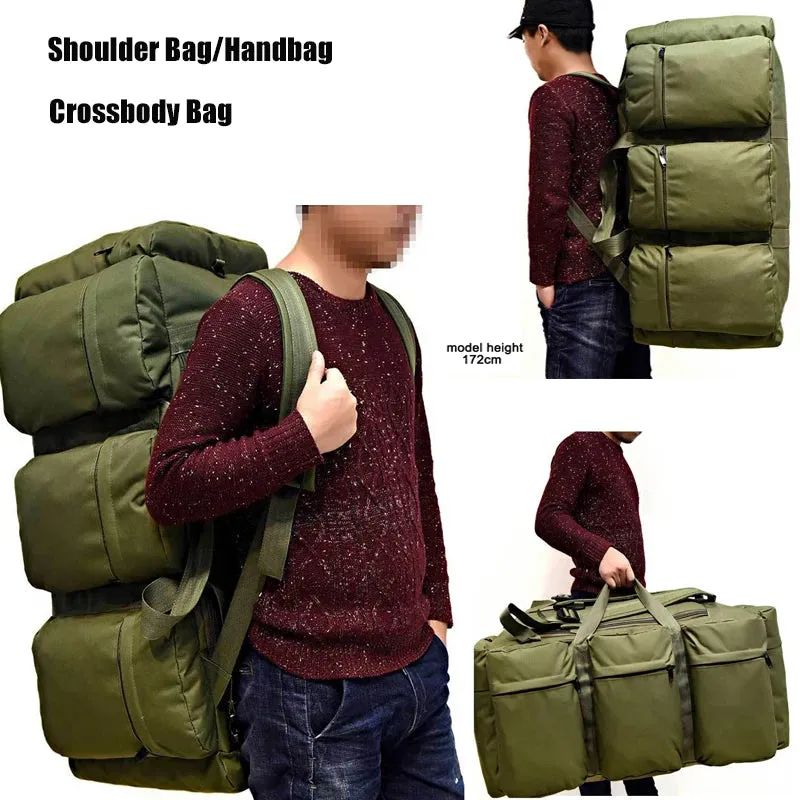 "ExpeditionMax 100L: The Ultimate Army Backpack for Outdoor Adventures and Travel"