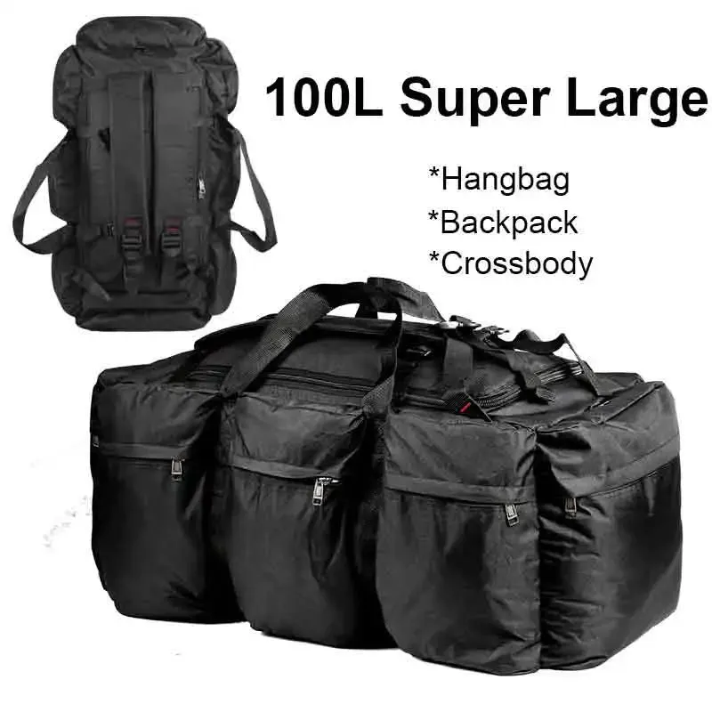 "ExpeditionMax 100L: The Ultimate Army Backpack for Outdoor Adventures and Travel"