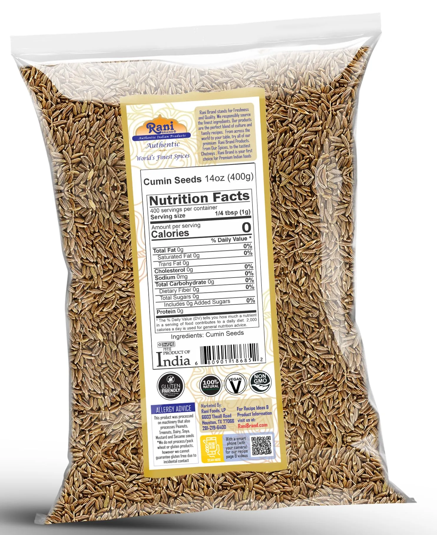 Rani Cumin Seeds Poly {5 Sizes Available}