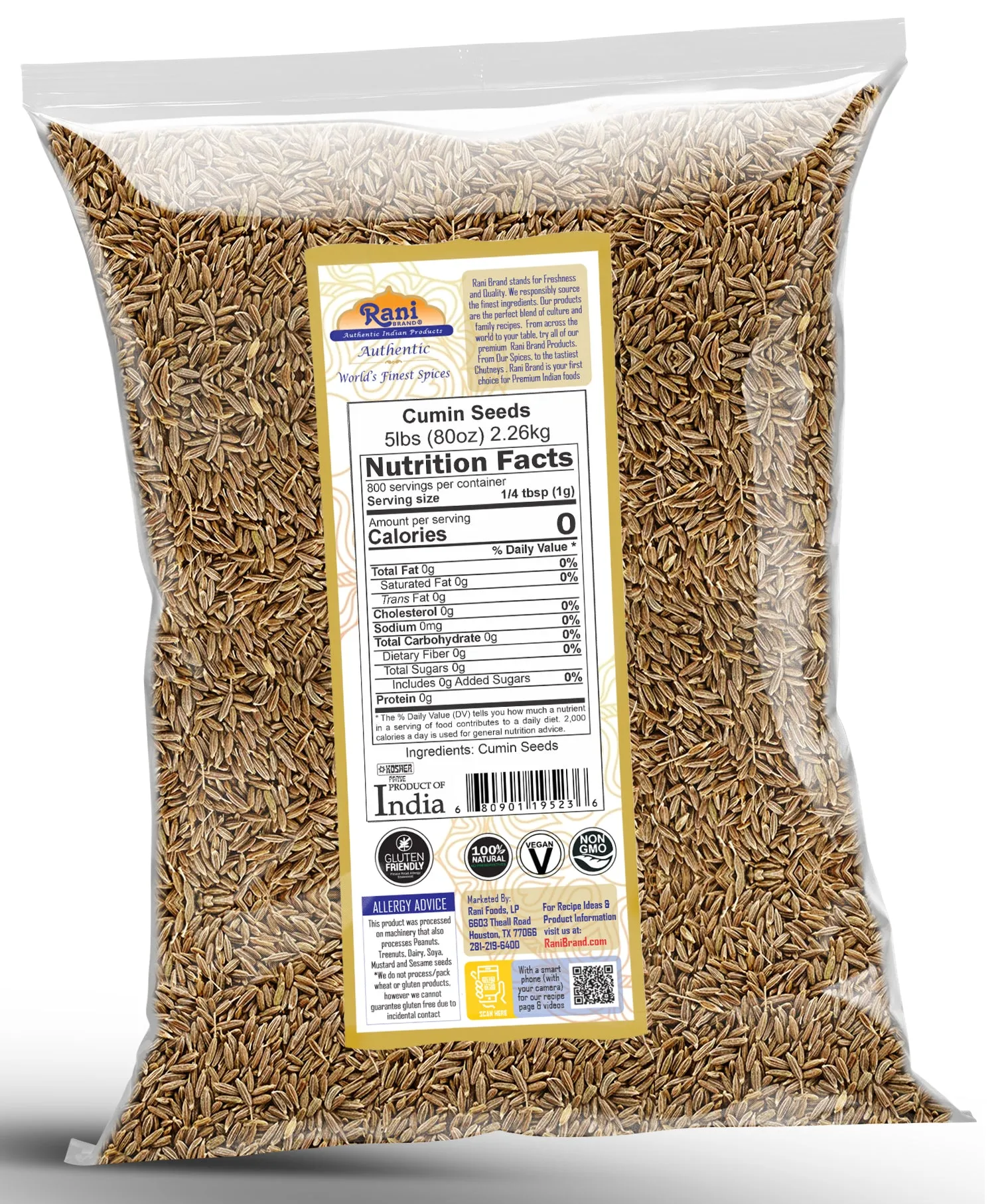 Rani Cumin Seeds Poly {5 Sizes Available}