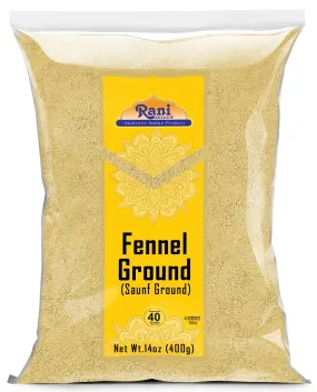 Rani Fennel Ground (Saunf) Powder Spice 14oz (400g) ~ All Natural | Gluten Friendly | NON-GMO | Kosher | Vegan | Indian Origin