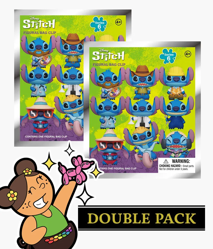Stitch - Series 6 - 3D Foam Bag Clip
