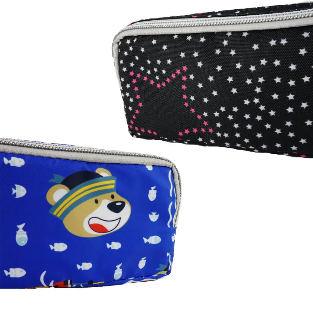 SWAN Pencil Case 2-Layer Large Capacity Stationery School Pouch
