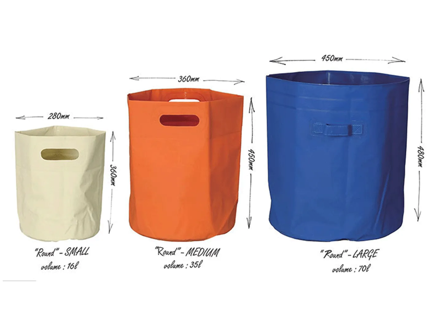 Tarp Bag Round S (16L) White