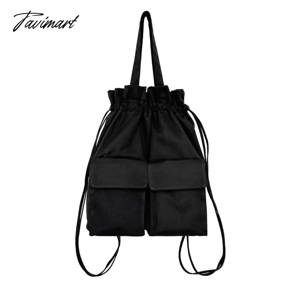 Tavimart Casual Korean Women Backpack Light Nylon Drawstring Pocket Backpack for Women Fashion Designer Book Travel Female Shoulder Bag