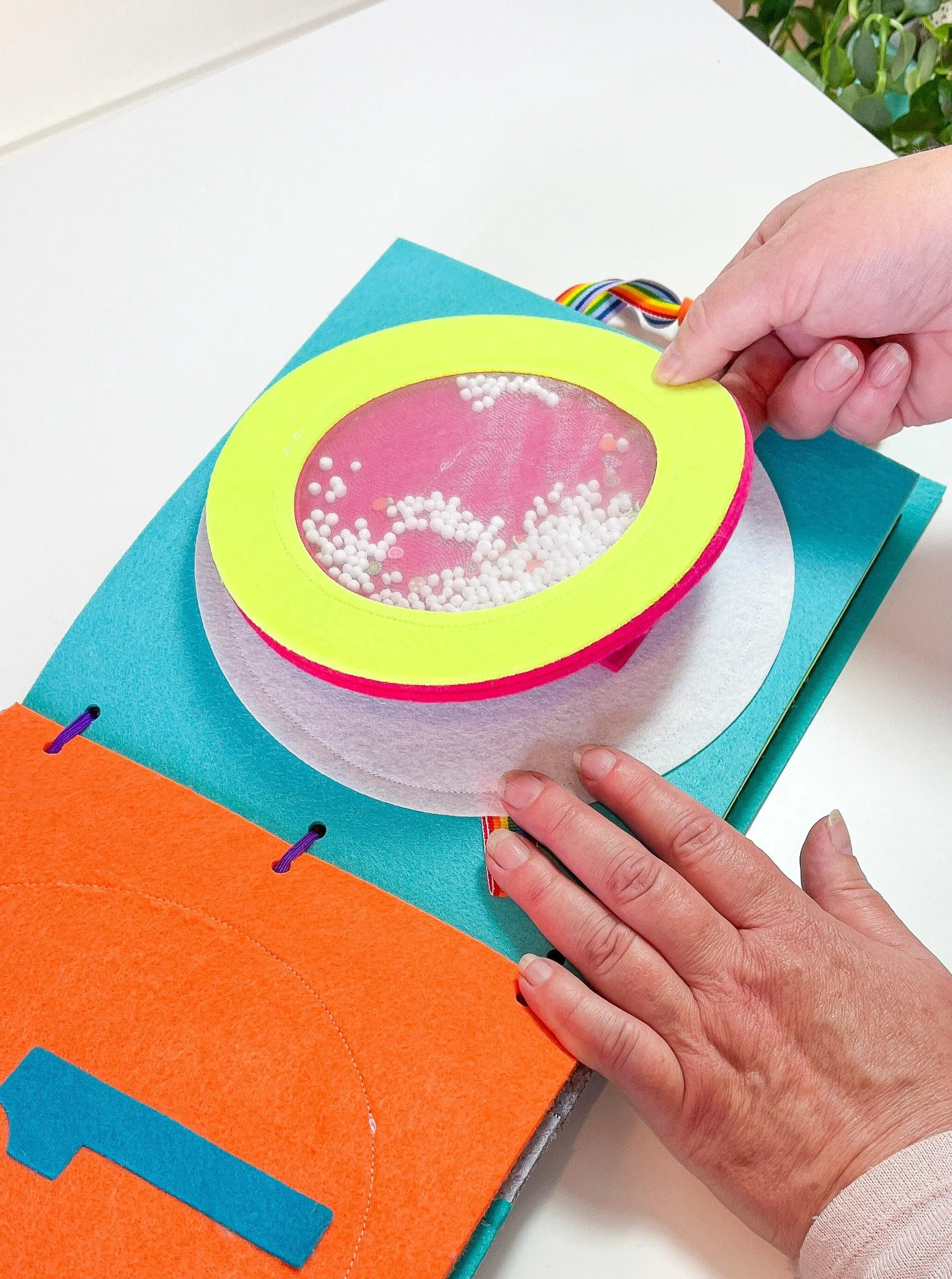 Tilt and Smash Quiet Book Page