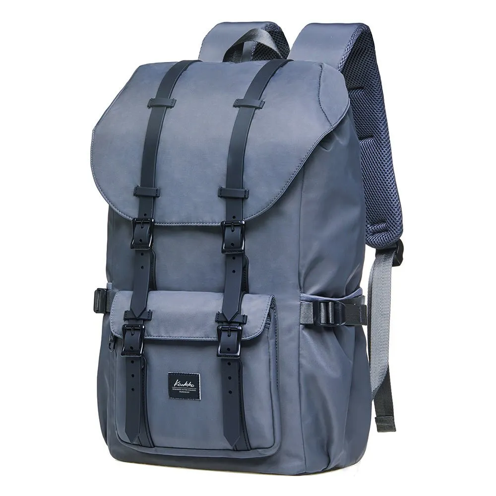 Travel Laptop Backpack, Outdoor Rucksack, School backpack Fits 15.6"(Nylon Grey)
