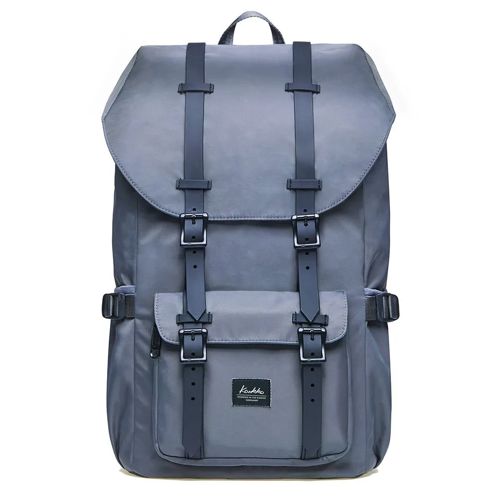 Travel Laptop Backpack, Outdoor Rucksack, School backpack Fits 15.6"(Nylon Grey)