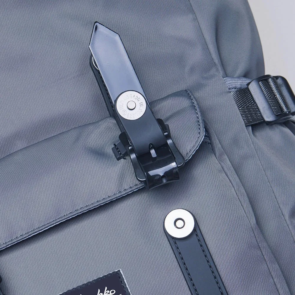 Travel Laptop Backpack, Outdoor Rucksack, School backpack Fits 15.6"(Nylon Grey)