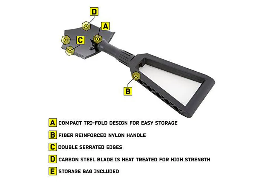 TriFold Shovel/Recovery Utility Tool