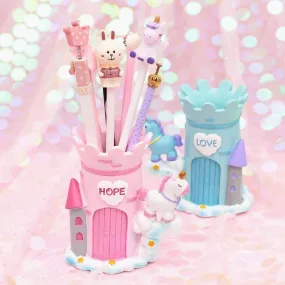 Unicorn Castle Pen Holder