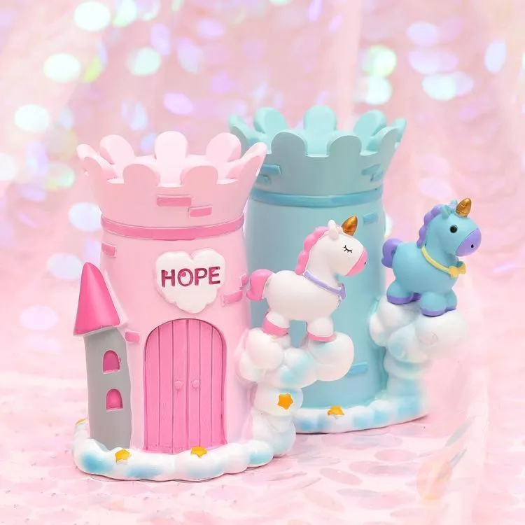 Unicorn Castle Pen Holder