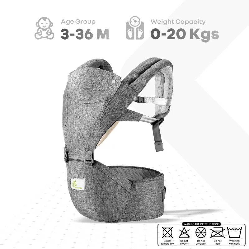 Upsy Daisy Cool Baby Carrier -  Multi-Positional Versatility, Detachable cap, Breathable Fabric