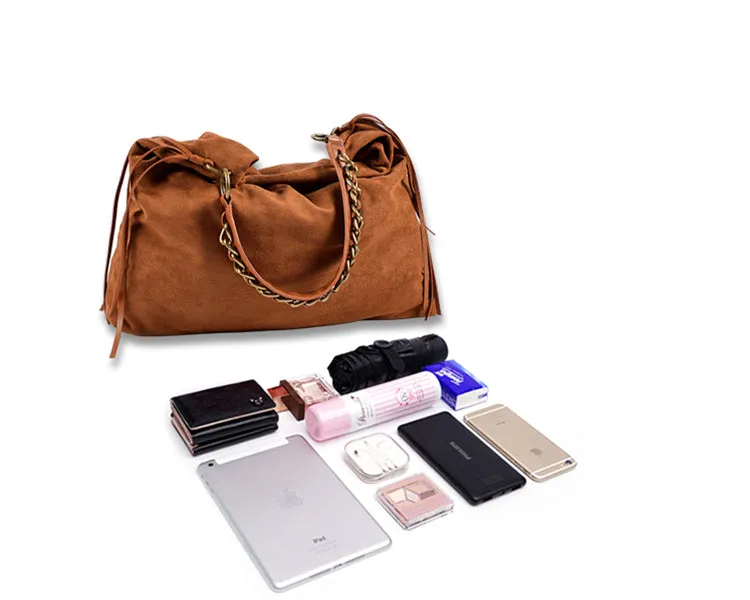 Womens Western Fringe Purse Boho Vegan Leather Shoulder Handbags For Women