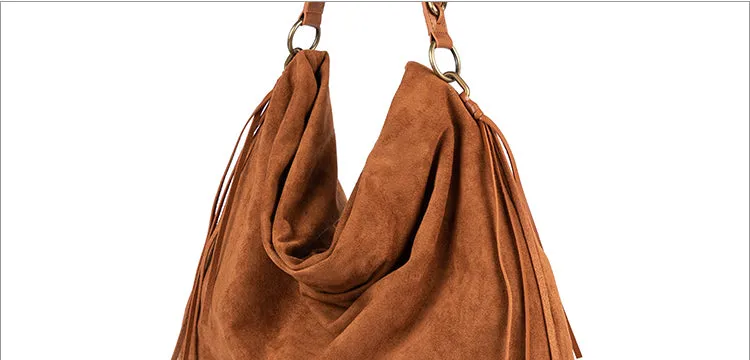 Womens Western Fringe Purse Boho Vegan Leather Shoulder Handbags For Women